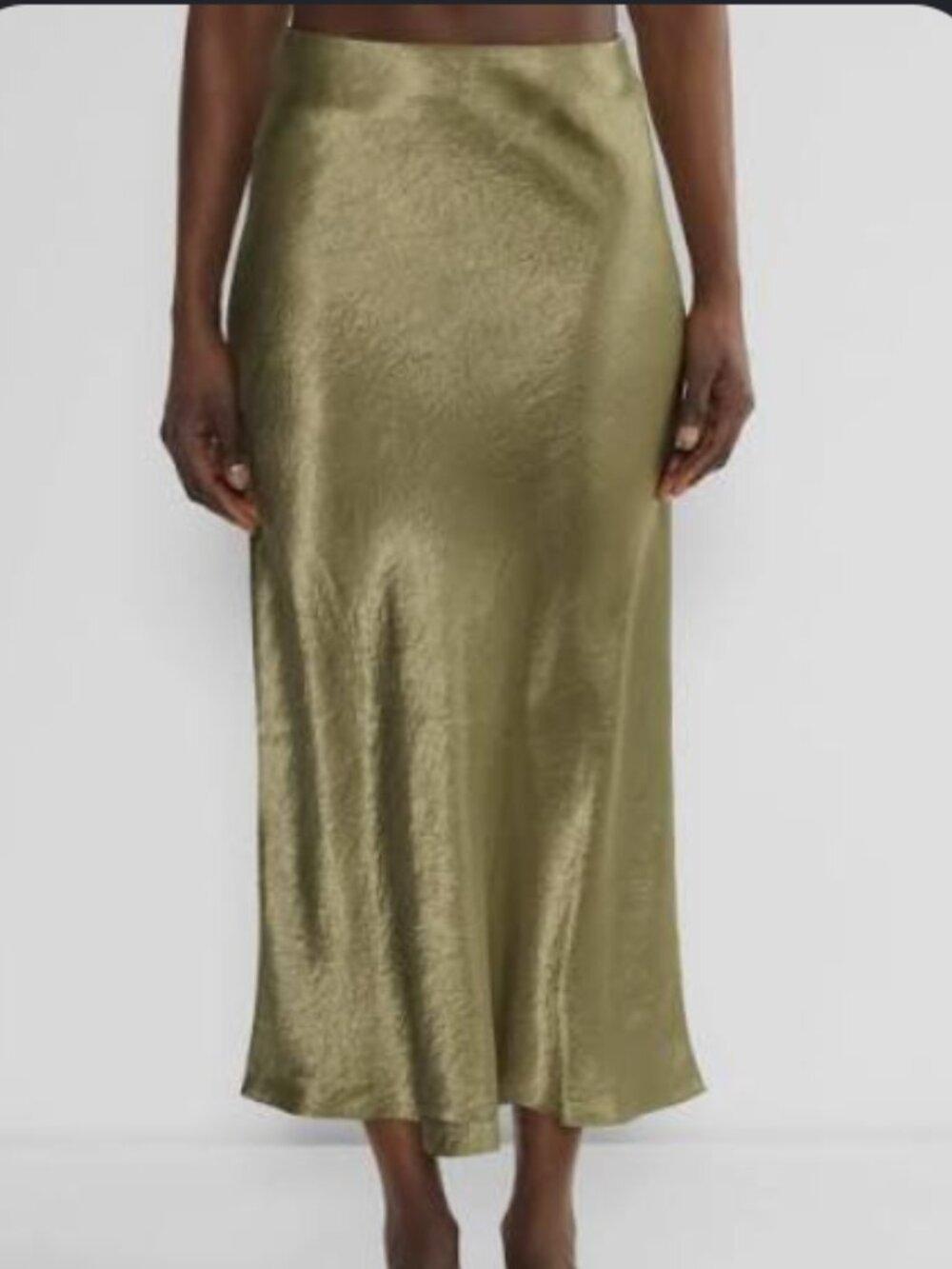 Aritzia Babaton Slip Satin Maxi Skirt-